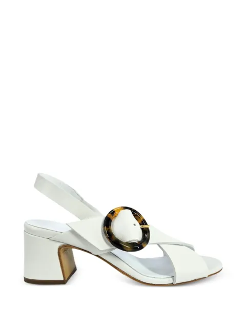 Madison Maison buckle-detail slingback leather heeled sandals White MD307