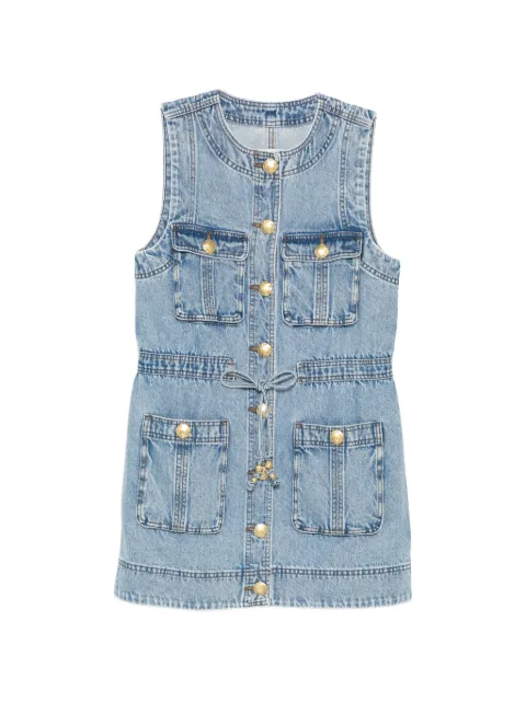 Aje Goldie denim dress Blue 26SU5256