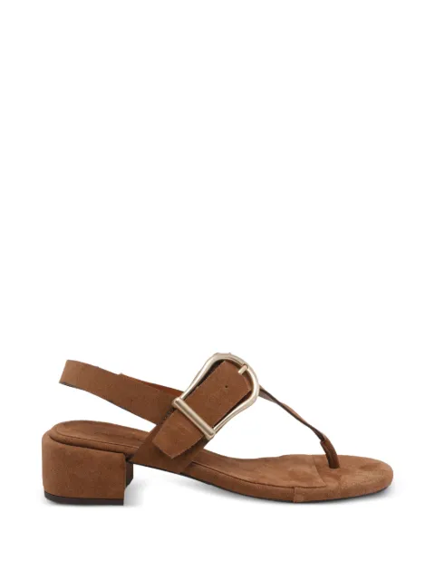 ANGEL ALARCON buckle-detail suede sandals Brown 26052332ALONDONBROWN