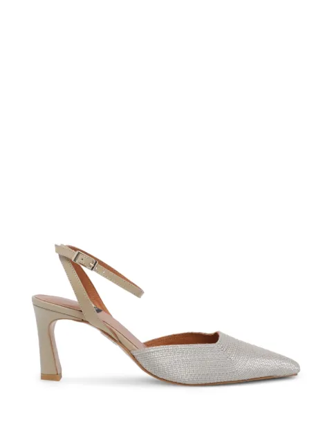 ANGEL ALARCON Greta buckle-fastening pumps Silver 26022458BGRETAOREGANO