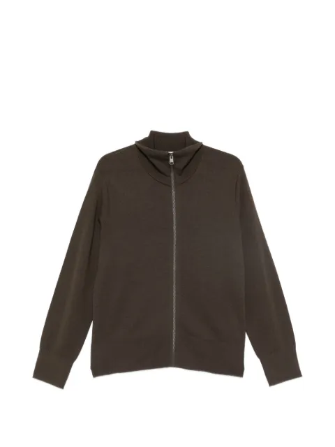 SANDRO zip-up cardigan Brown SHPTR00362