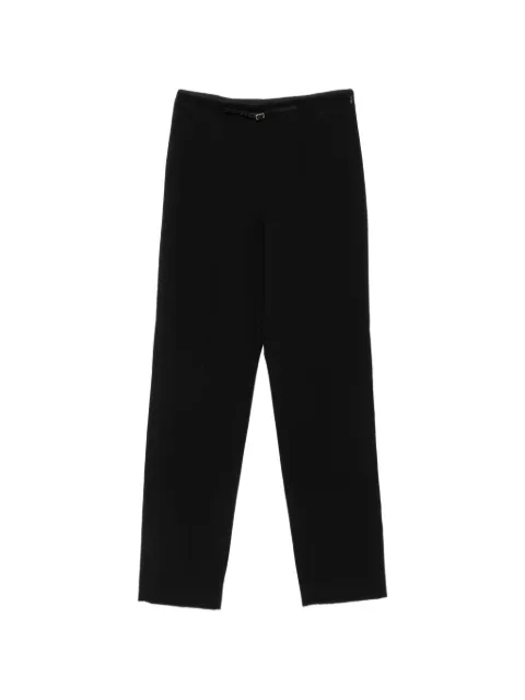 SANDRO zip-fastening belted trousers Black SFPPA02011