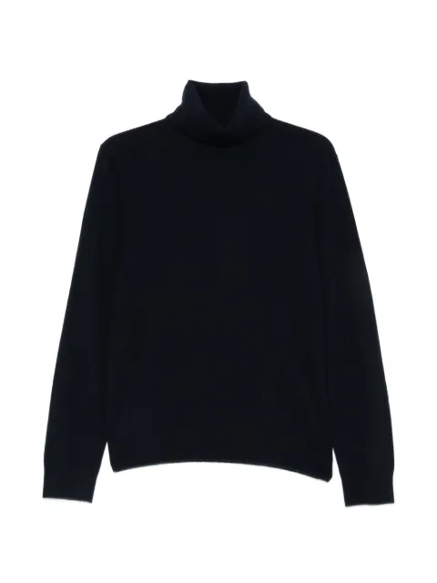 SANDRO cashmere turtleneck sweater Blue SHPTR00825