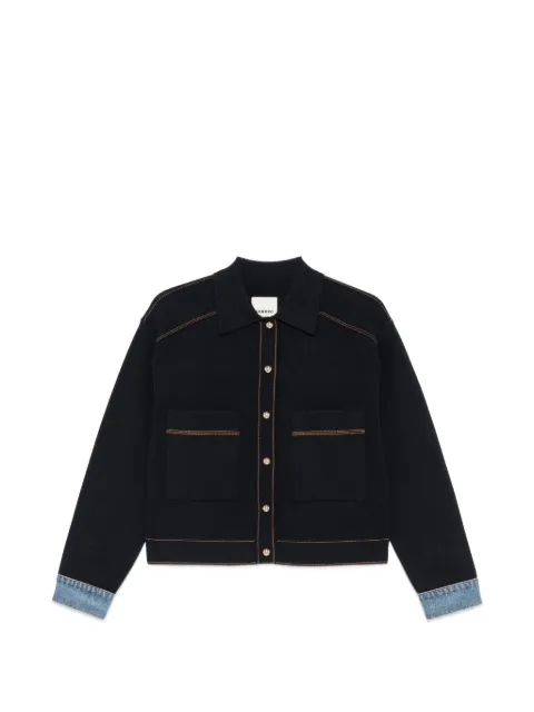 SANDRO long-sleeve buttoned cardigan Blue SFPCA01478
