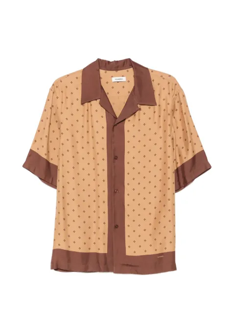 SANDRO monogram-pattern shirt Neutrals SHPCM01734
