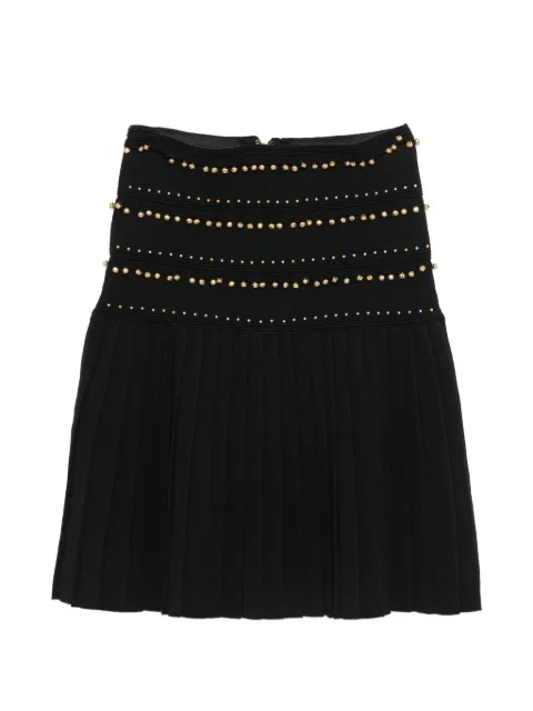 SANDRO bell-embellished mini skirt Black SFPJU01741