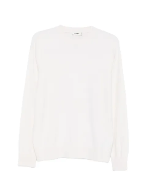 SANDRO ribbed-trim cashmere sweater Neutrals SHPTR00326