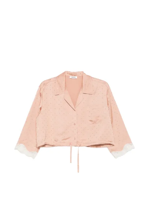SANDRO shirt embellished with rhinestones Neutrals SFPCM01724