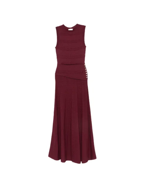 SANDRO button-embellished maxi dress Red SFPRO04931