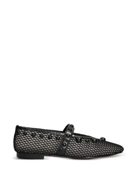 Bibi Lou Carinna stud-embellished mesh ballet flats Black 717Z77VK