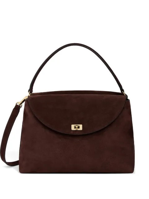 SANDRO mini Le Grand Bazaar suede shoulder bag Brown SFASA01769