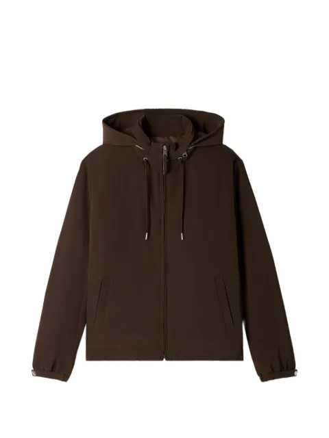 SANDRO hooded zip-up jacket Brown SHPBL01370