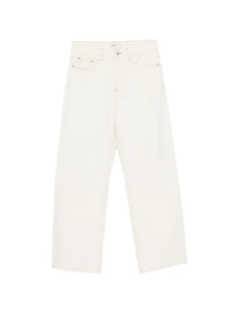 SANDRO contrast-stitch jeans Neutrals SHPJE00882