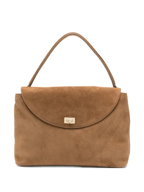 SANDRO Le Grand Bazaar suede tote bag Brown SFASA01777