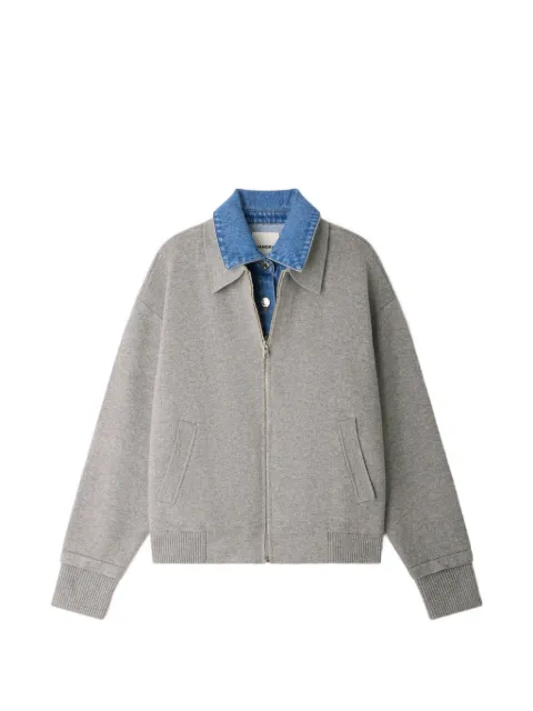 SANDRO zip-up sweatshirt Grey SFPCA01490