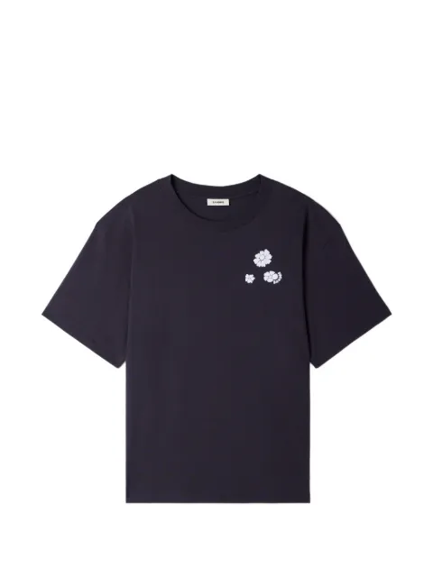 SANDRO floral-print T-shirt Blue SHPTS01861