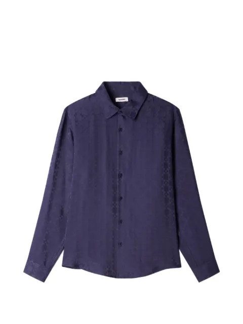 SANDRO patterned shirt Blue SHPCM01765