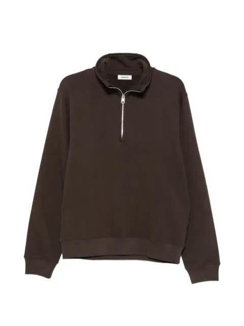 SANDRO quarter-zip funnel-neck sweatshirt Brown SHPSW00800