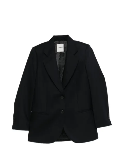 SANDRO striped tailored-fit blazer Blue SFPVE01358