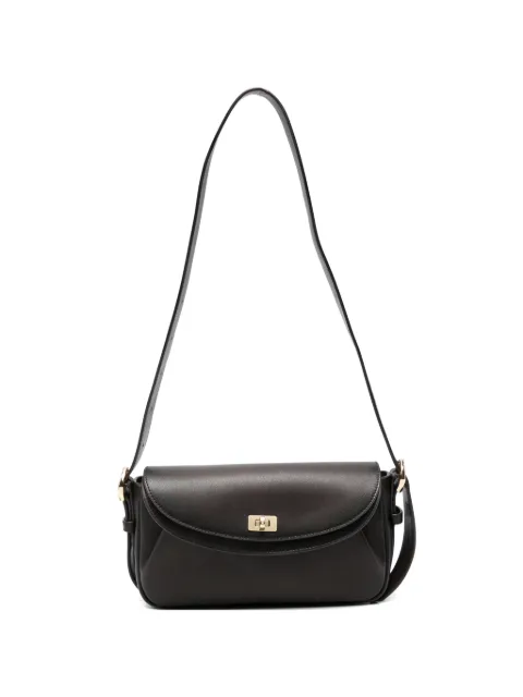 SANDRO medium Le Mambo leather shoulder bag Brown SFASA01755