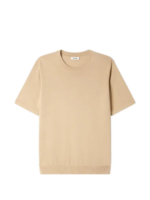 SANDRO short-sleeve sweater Neutrals SHPTR00805