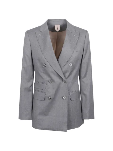 Max Mara double-breasted virgin-wool jacket Grey 2611041091600