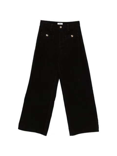 SANDRO corduroy wide-leg trousers Red SFPPA02053
