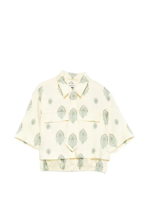 SANDRO paisley-print shirt Yellow SFPTO00992