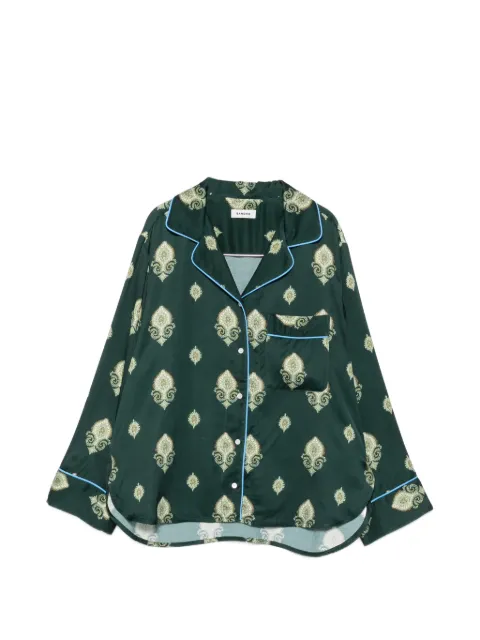SANDRO paisley-print long-sleeve shirt Green SFPCM01747
