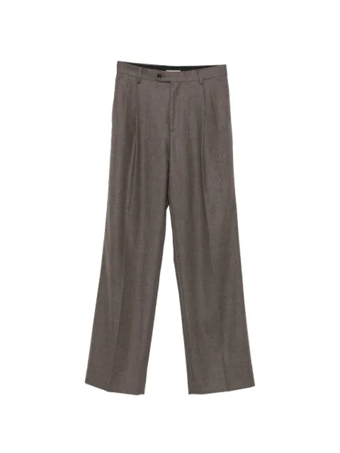 SANDRO pleated-design trousers Brown SFPPA02048