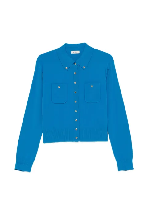 SANDRO button-down shirt-collar cardigan Blue SFPCA01473