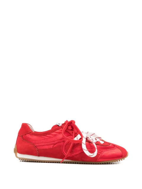 SANDRO panelled round-toe sneakers Red SFACH01521