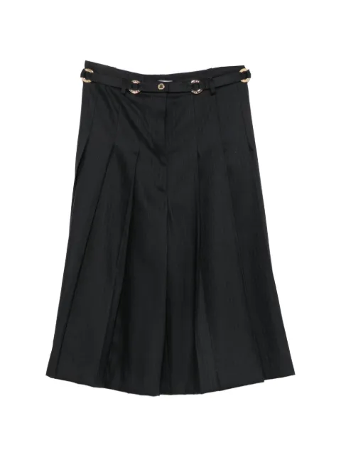 SANDRO Mateus striped pleated shorts Blue SFPSH00661