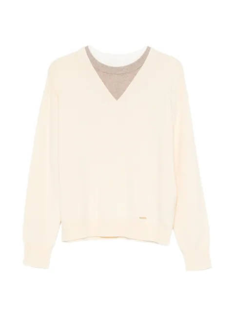 SANDRO V-neck sweater Neutrals SFPPU02934