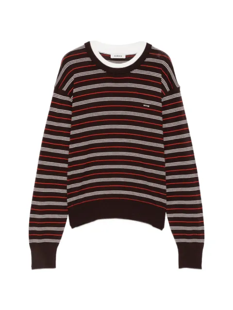 SANDRO striped sweater Brown SFPPU02939