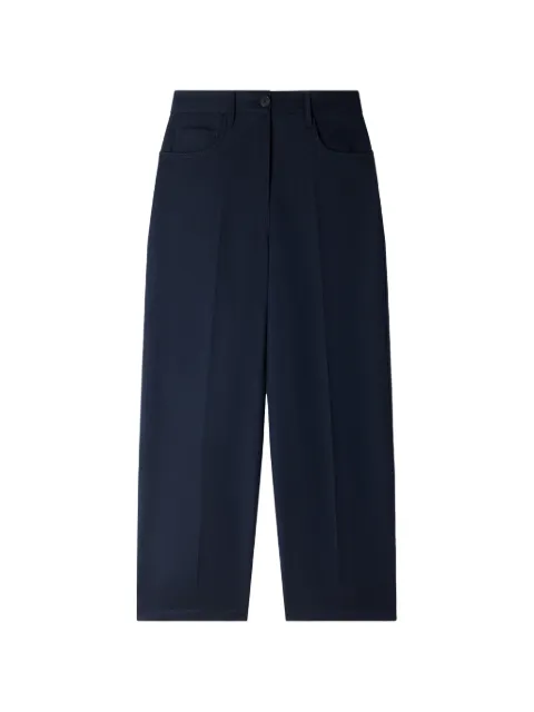 SANDRO high-waisted wide-leg palazzo pants Blue SFPPA02050