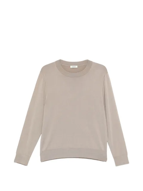 SANDRO crew-neck long-sleeve sweater Brown SHPTR00624