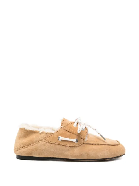 SANDRO suede boat shoes Neutrals SFACH01481
