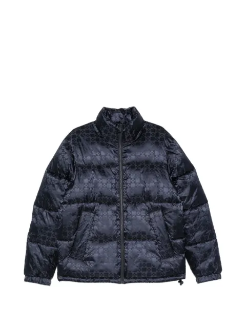 SANDRO geometric-pattern padded jacket Blue SHPMA00448