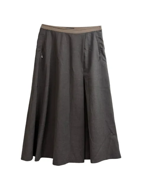 Max Mara A-line midi skirt Grey RFCPUGBCL737359W