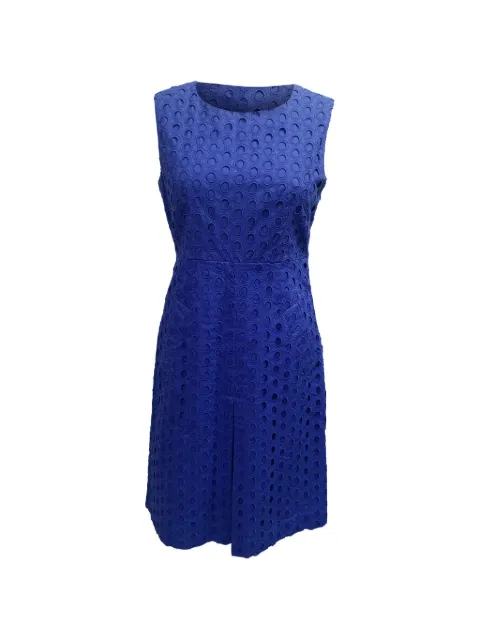 Diane Von Furstenberg Vintage Eyelet lace sleeveless dress Blue TONPUGBCL607064W