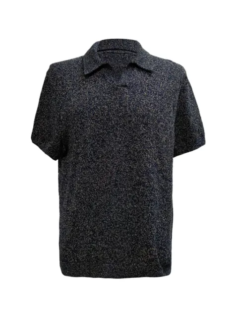 Mr P. Knitted short-sleeve polo shirt Blue MRPPUGBCL639711M