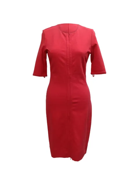 Diane Von Furstenberg Vintage Saturn zip-up dress Red TONPUGBCL607071W
