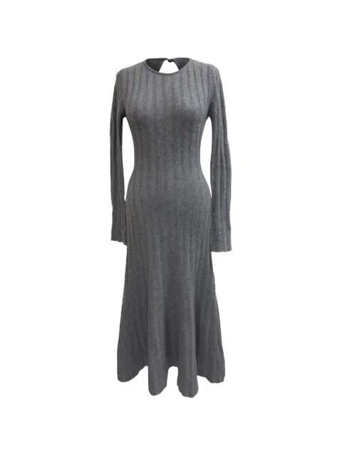 Reformation Evan ribbed-knit dress Grey RFCPUGBCL720164W