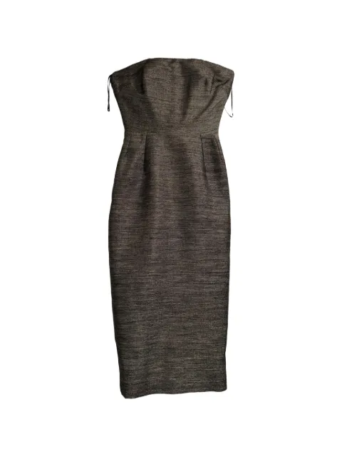 Victoria Beckham strapless midi dress Black RFCPUGBCL719080W