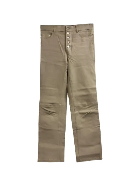 JOSEPH straight-leg leather trousers Neutrals RFCPUGBCL717874W