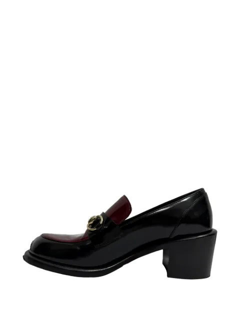 Gucci Pre-Owned Horsebit leather loafers Black RFCPUGBSH707697W