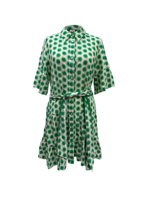 Diane Von Furstenberg Vintage Beata gathered shirt dress Neutrals TONPUGBCL512651W