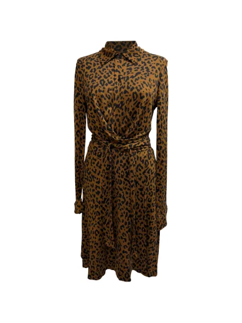 Diane Von Furstenberg Vintage Printed wrap dress Brown RFCPUGBCL716384W