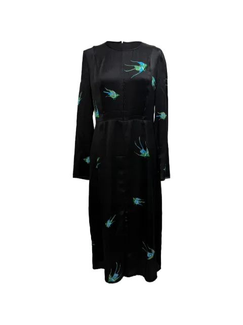 Diane Von Furstenberg Vintage Bird-print dress Black RFCPUGBCL721724W